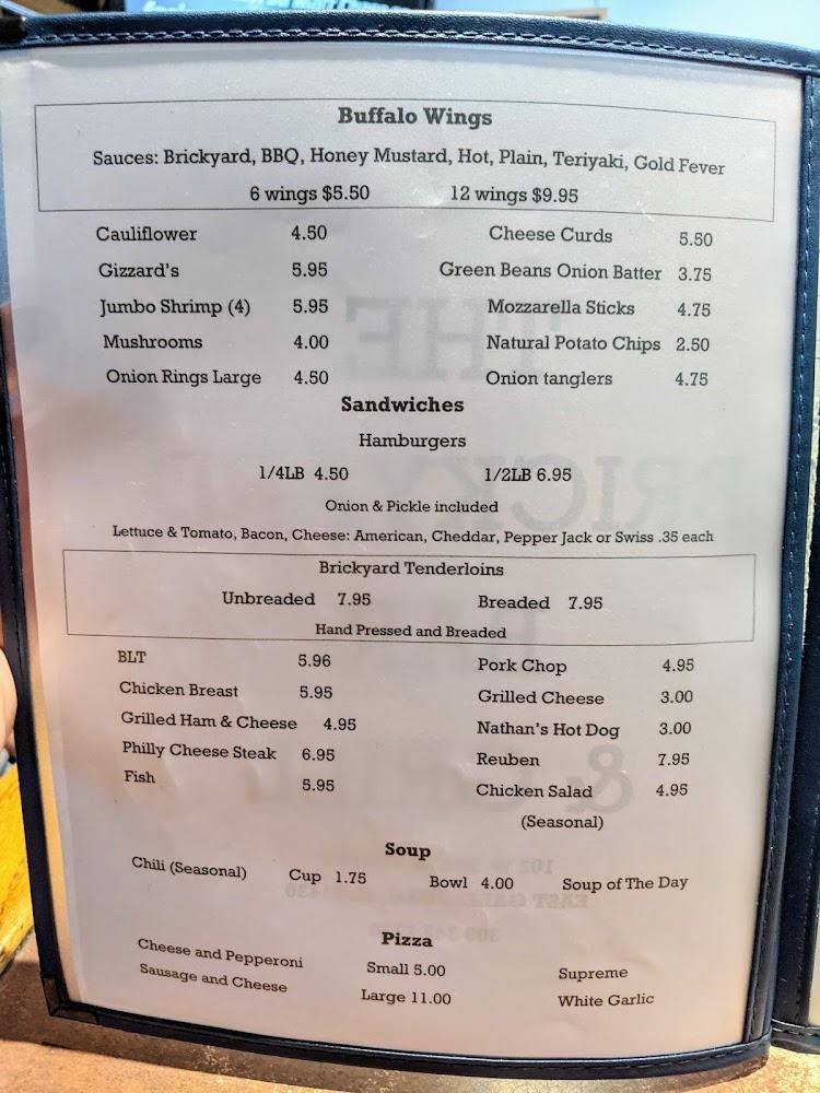 Brickyard Bar & Grill Menu image 3